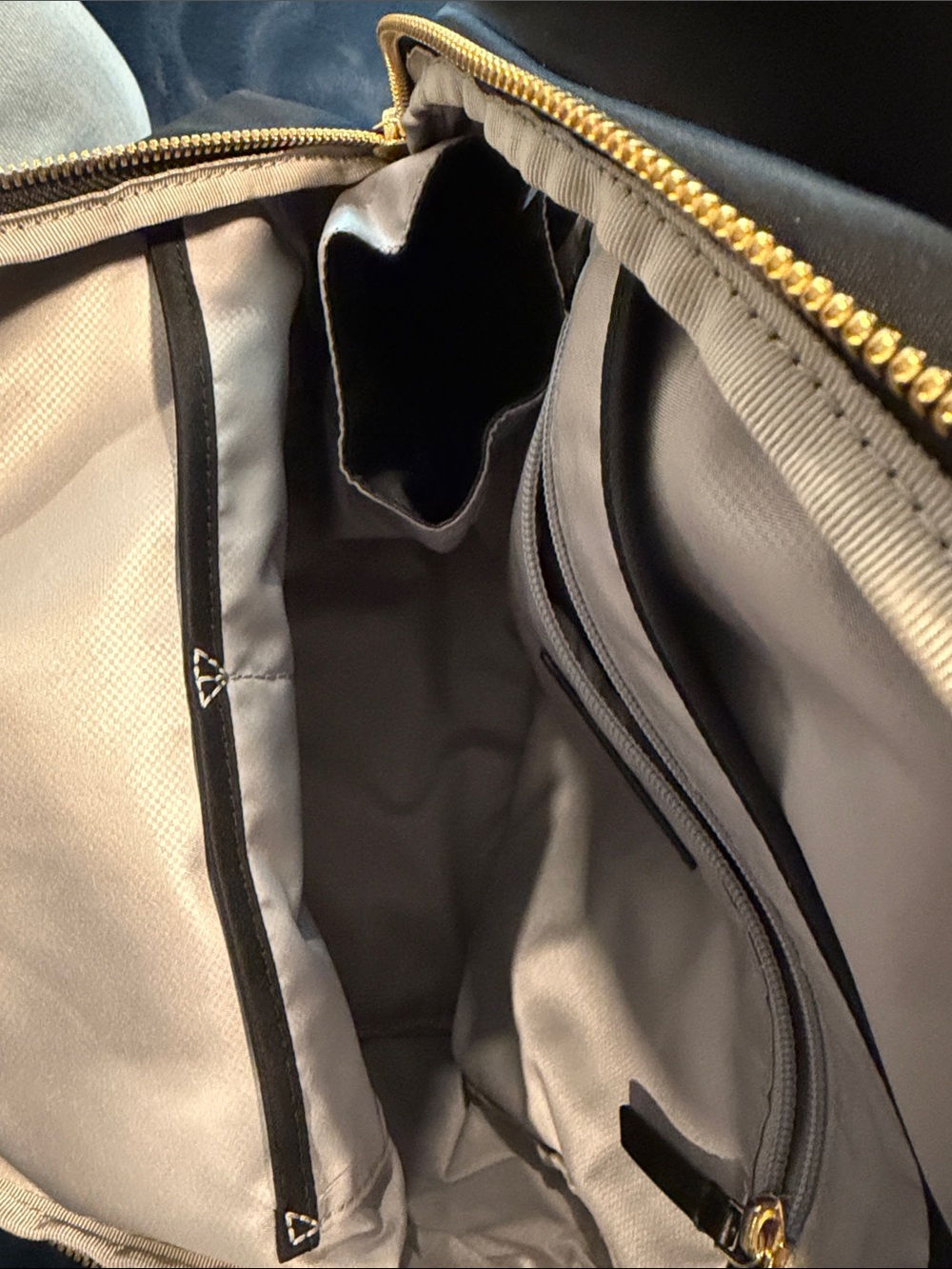 Tumi Black Nylon Backpack with Gold Accents - Picture 5 of 9